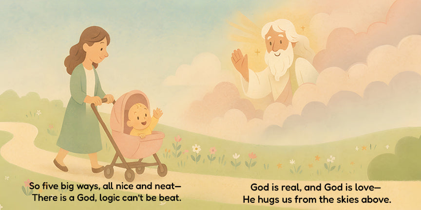 Summa Theologica for Babies - Aquinas's Five Ways Page 7 Catholic Baby Board Book Cradle Catholic Press