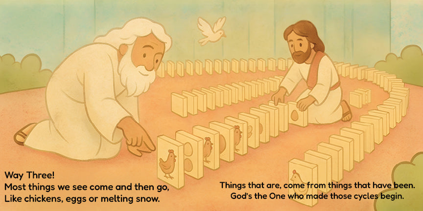 Summa Theologica for Babies - Aquinas's Five Ways Page 4 Catholic Baby Board Book Cradle Catholic Press